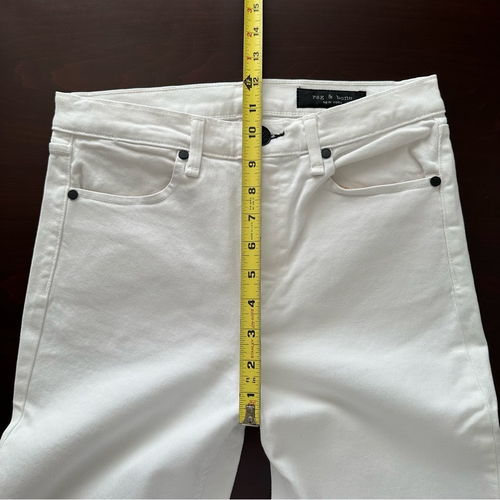 Rag & Bone Straight High Rise White Jeans NWOT - Picture 15 of 16